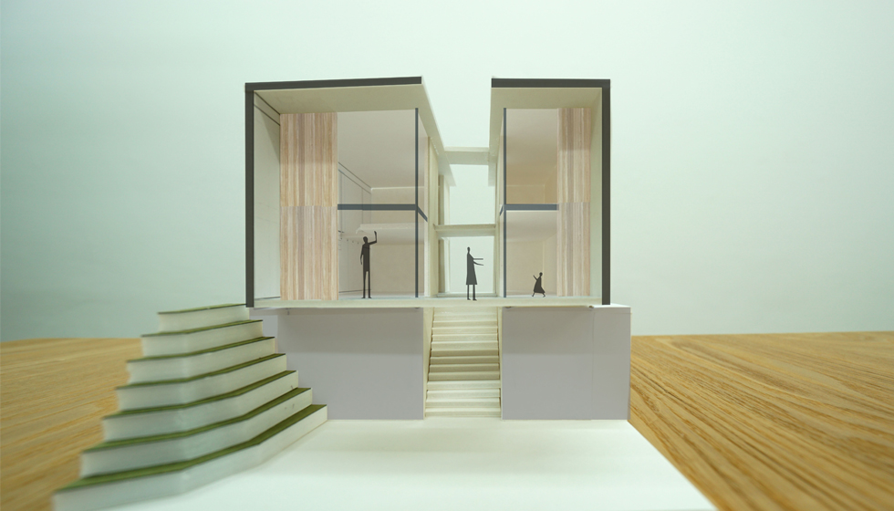 建築家の住宅,名古屋の家,エスキス模型