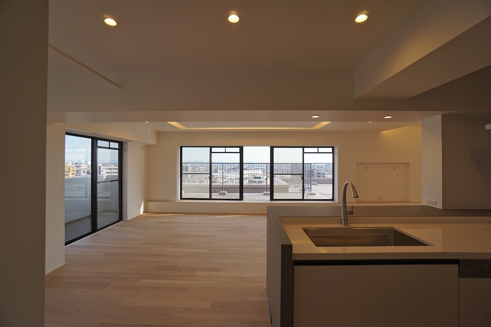 建築家,大阪,神戸,高級注文住宅,設計事務所,リゾート,間接照明,リビング,大開口