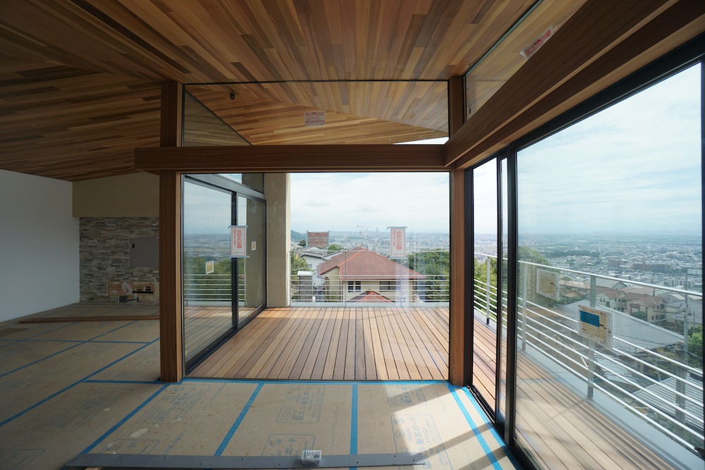 眺望のある家,眺望,眺めの良い家,建築家,大阪,神戸,高級注文住宅設計,テラス