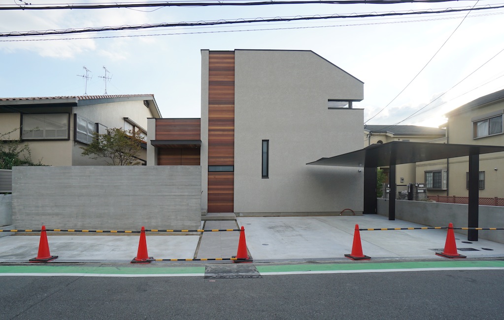 建築家,大阪,高級注文住宅設計,北摂,豊中,ファサード,外観デザイン