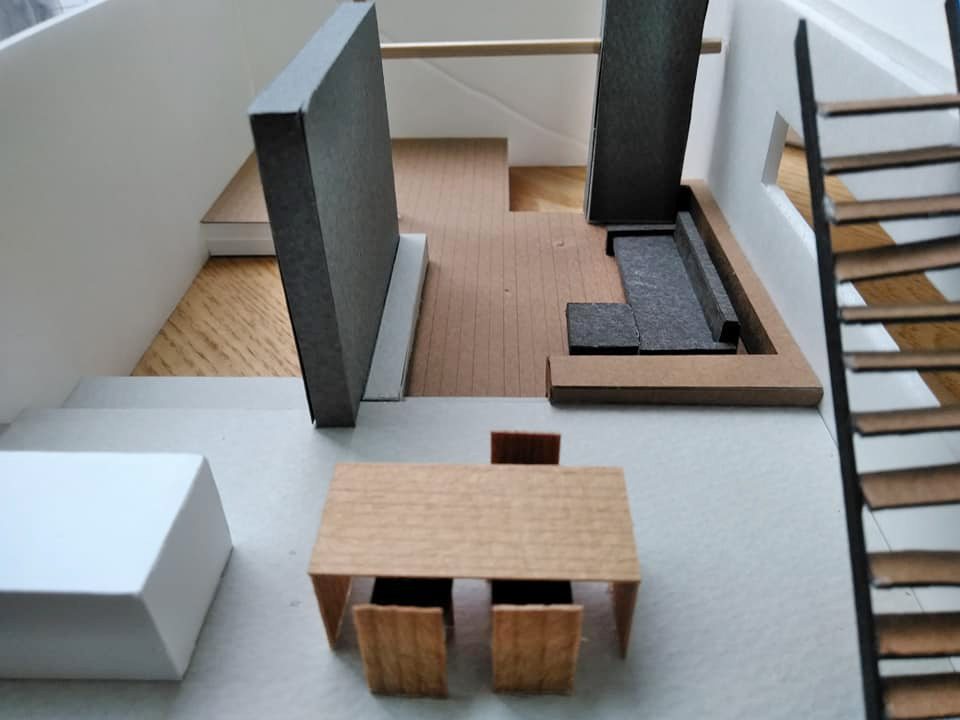 模型検討,大阪,高級注文住宅設計,コートハウス,中庭の家,北摂,豊中,建築家,ダウンリビング,ラグジュアリー