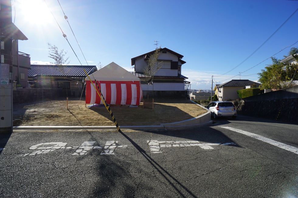 地鎮祭,大阪,北摂,眺望の家,ガレージハウス,高級注文住宅設計